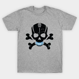 Rugby Fan Pirate Skull T-Shirt